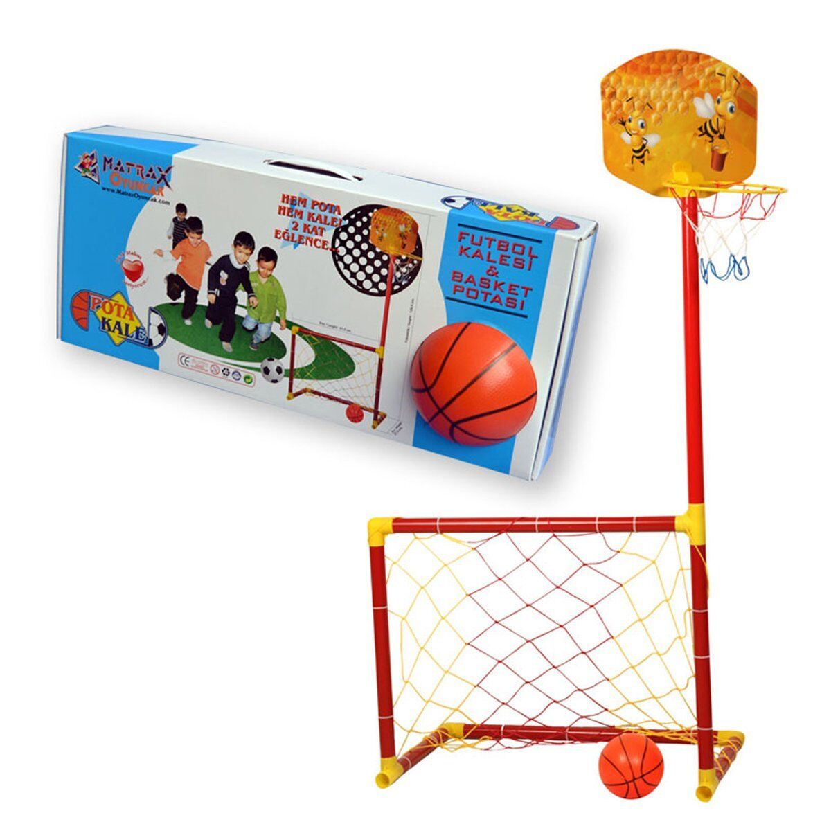 224 Portatik Kale ve Basket Potası -Akçiçek Oyuncak