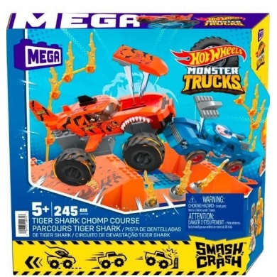 HKF88 Mega Hot Wheels Smash N Crash Tiger Shark Çarpışma Seti