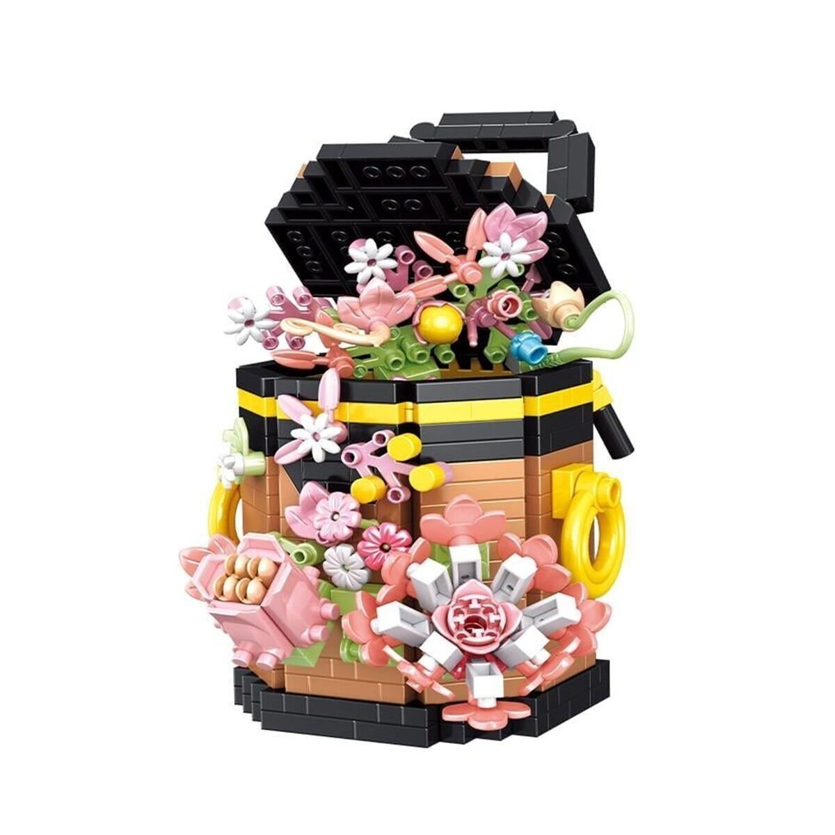 P1077 PANLOS ÇANTA BUKET ÇİÇEK 633 PARÇA BLOCK OYUNCAK