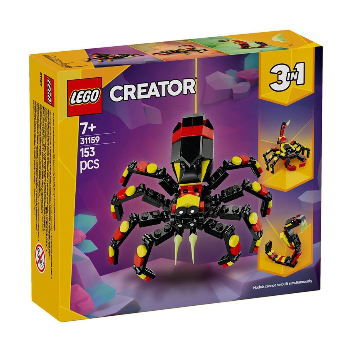 31159 Lego Creator 3in1 - Şaşırtıcı Örümcek 153 parça +7 yaş