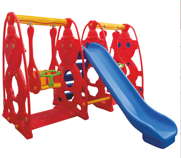 Sevimli Teddy Kaydıraklı Salıncak Set B