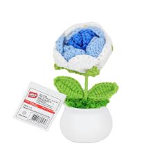 FL-5 Kroşe Örgü Şakayık Çiçek -Birliktoys