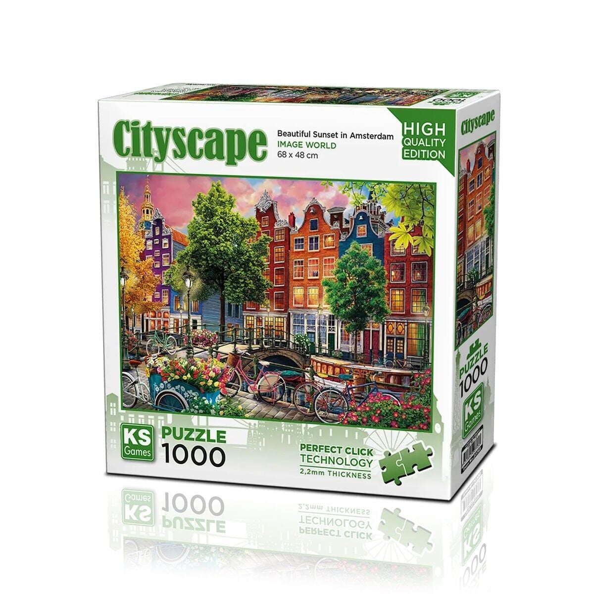 20793 PUZZLE 1000 BEAUTİFUL SUNSET İN AMSTERDAM