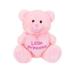 4763 Peluş Ayı Prens ve Prenses Kalpli Ayı 45 cm