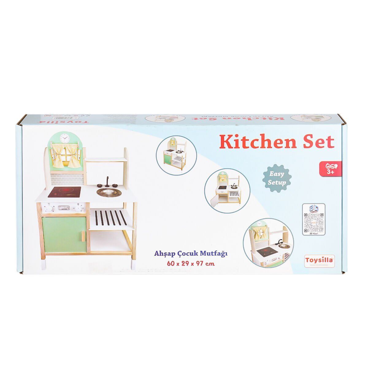 T1011 Ahşap Çocuk Mutfağı  (LED yoktur)