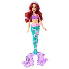 HLW00 Disney Prensesleri Muhteşem Renk Değiştiren Saçlı Deniz Kızı Ariel