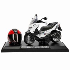 5834 SUN-MYG-MOTOSİKLET 1 14 BMW OFF-ROAD KASKLI FİGÜR PB 3R SES IŞIK