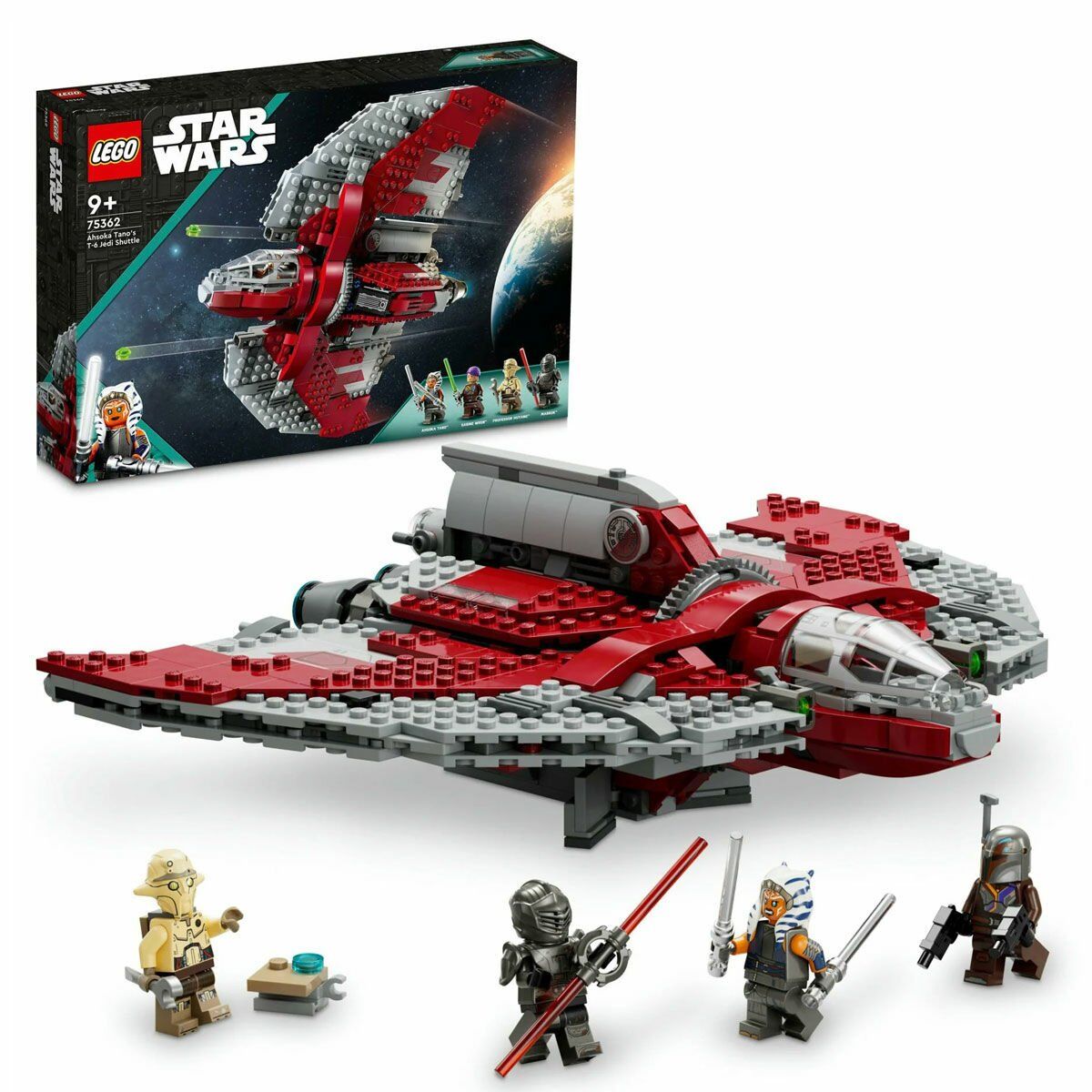 75362 LEGO® Star Wars Ahsoka Tano'nun T-6 Jedi Mekiği 601 parça +9 yaş