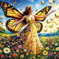 20093 PUZZLE 500 LADY BUTTERFLY