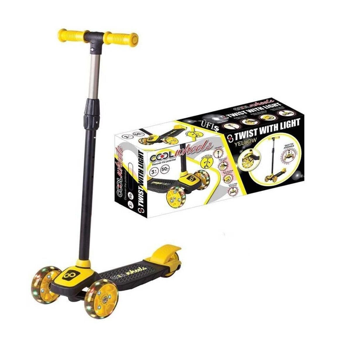 CNSC1-IS CHANKY SCOOTER SARI IŞIKLI KUTULU