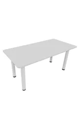 Metal Ayaklı Ahşap Dikdörtgen Masa 60x120 cm