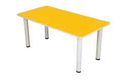 Metal Ayaklı Ahşap Dikdörtgen Masa 60x120 cm