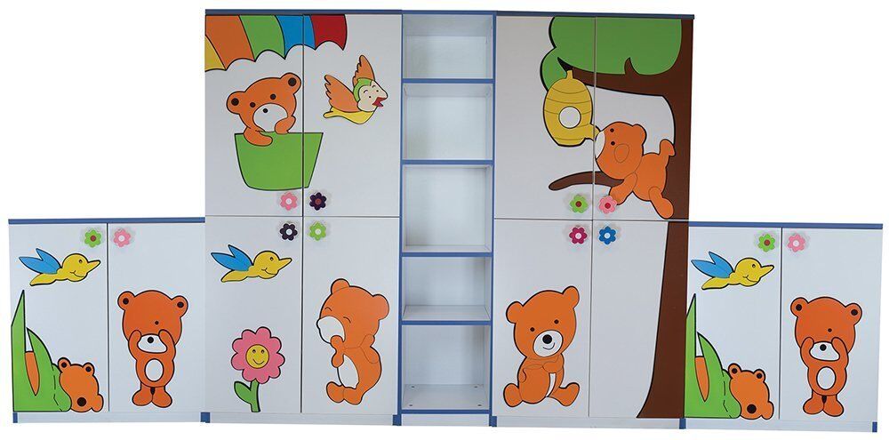 Ayıcık Figürlü Dolap Seti