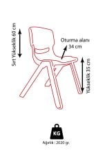 Plastik Sandalye 35 cm.