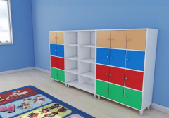 20 Kapaklı Öğrenci Dolabı+Raf