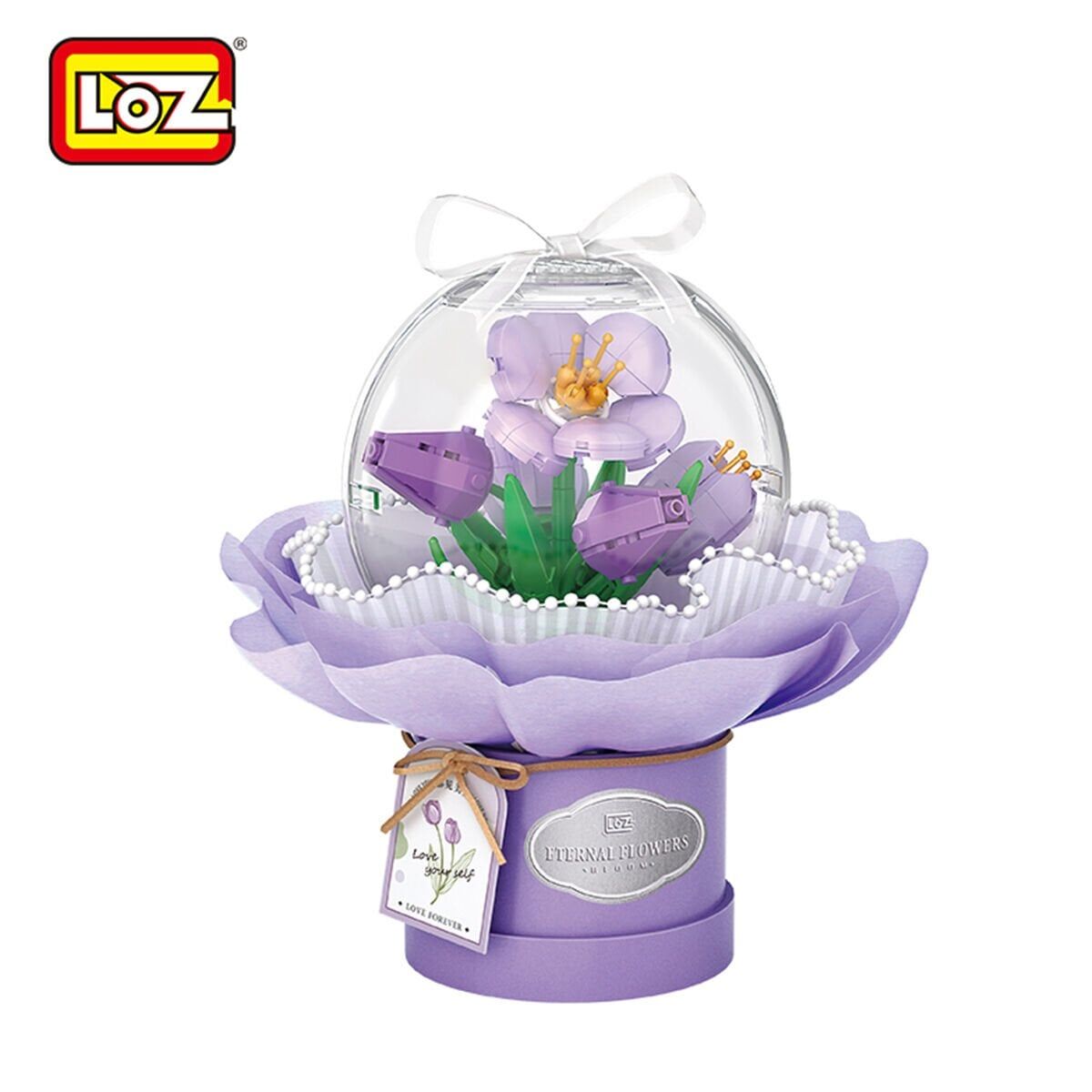 LZ1297 LOZ  LEDLİ ORKİDE BUKETİ  BLOCK OYUNCAK 272 PARÇA