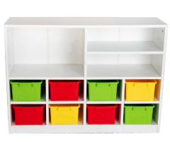 8 Kutulu 3 Raflı Dolap