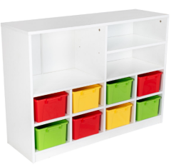 8 Kutulu 3 Raflı Dolap