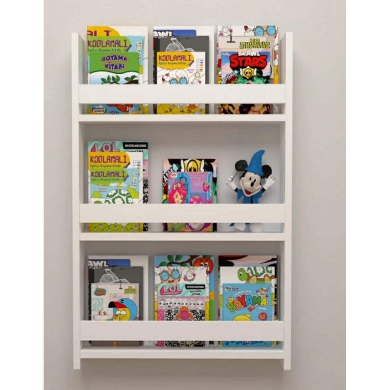 Montosori Kitaplık Düz Kenar