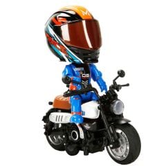 5835 SUN-MYG-MOTOSİKLET 1 14 HONDA MONKEY KASKLI FİGÜR PB 3R SES IŞIK