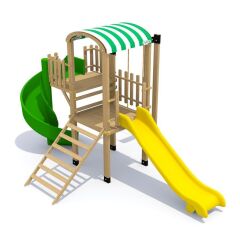 Ahşap Oyun Parkı Kahverengi