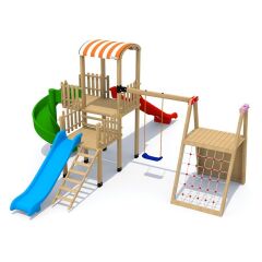 Ahşap Oyun Parkı Kahverengi
