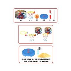 03653 Spiderman Küçük Ayaklı Basketbol Potası -Fentoys