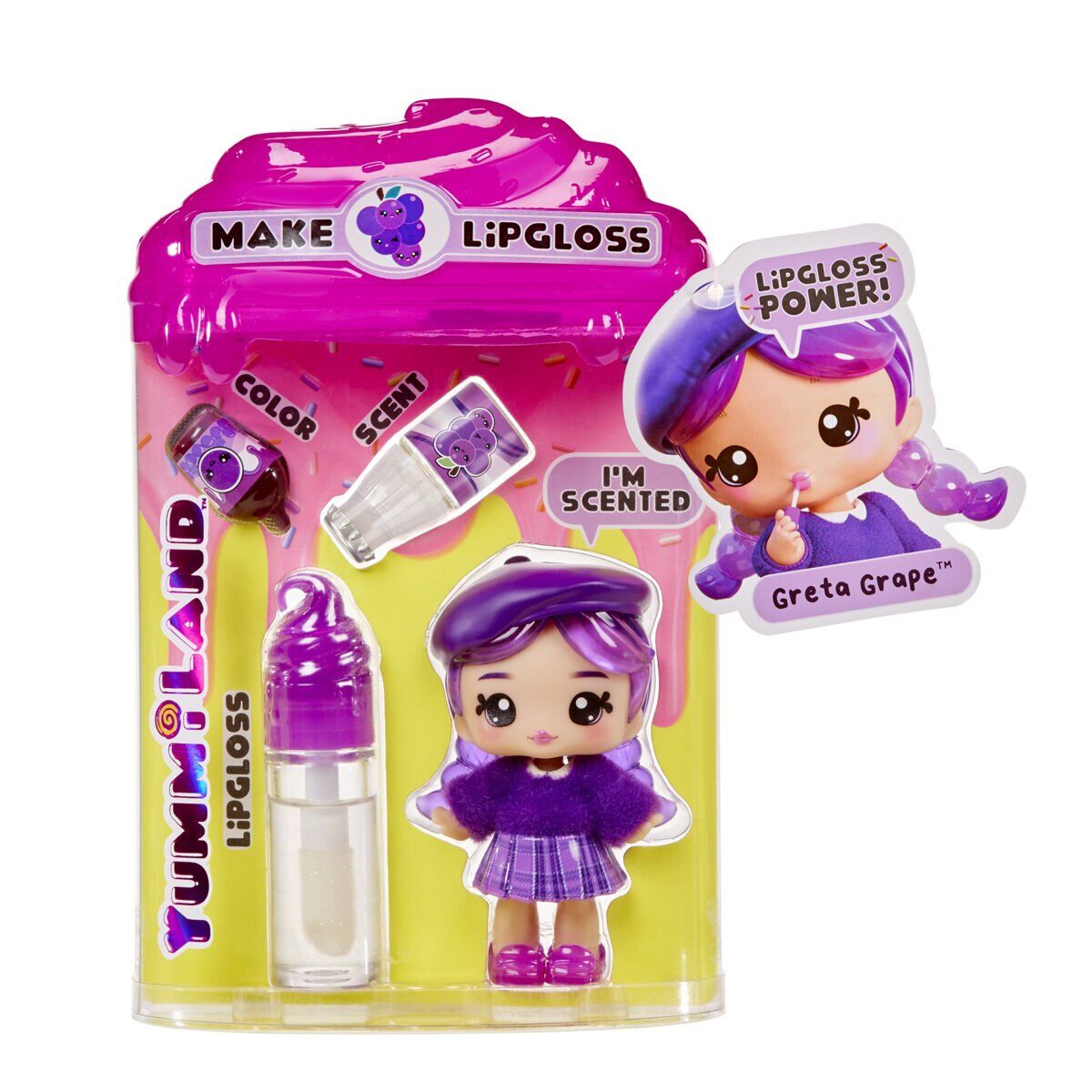 120773 Yummiland Greta Grape Bebeği ve Dudak Parlatıcısı