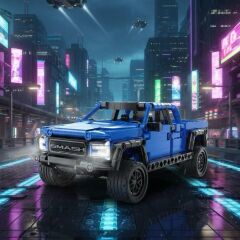 C52029W CADA MAVİ ARAZİ ARACI 390 PARÇA BLOCK OYUNCAK