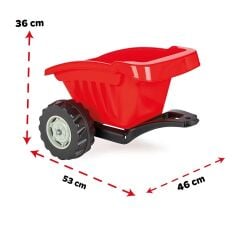 07 317 Active Traktör Römork Kırmızı -Pilsan Oyuncak