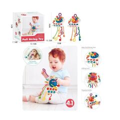 BIB68859-Vardem Duyusal Montessori Oyuncaklar  Toplu-Çekme İpli