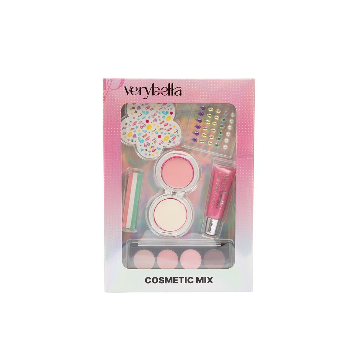 VRB83000 Very Bella Güzellik Seti (saç tebeşiri+far+yüz boyası+lip gloss+sticker