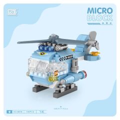 LZ8616 LOZ Helikopter Blok Seti Mini Poşet -Vagon life