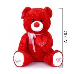 1054 KRM TIKIL AYI 70 CM KIRMIZI