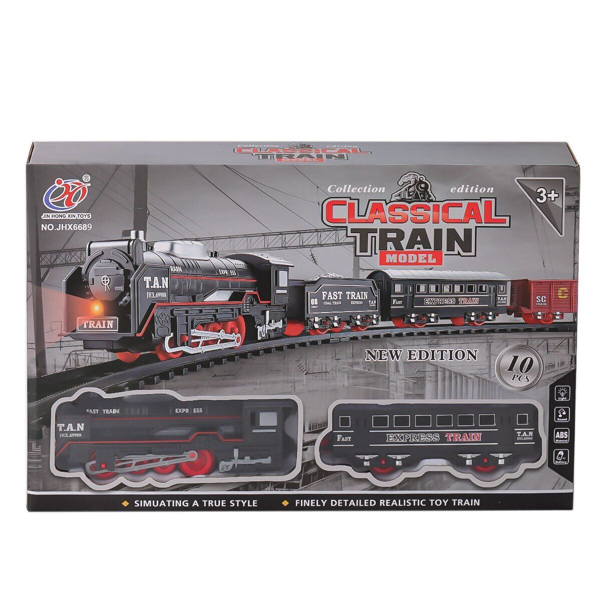 JHX6689 KUTULU 10 PARÇA PİLLİ TREN