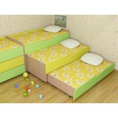 Ahşap Yatak Yatak Dahil