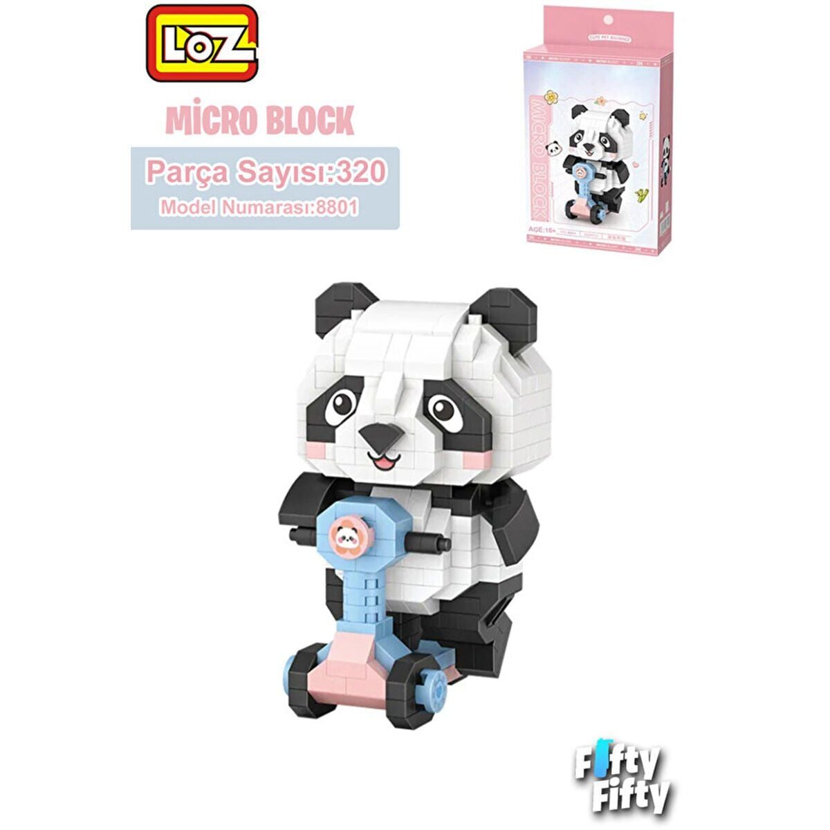 LZ8801 PANDA SCOOTER BLOCK OYUNCAK 320 PARÇA