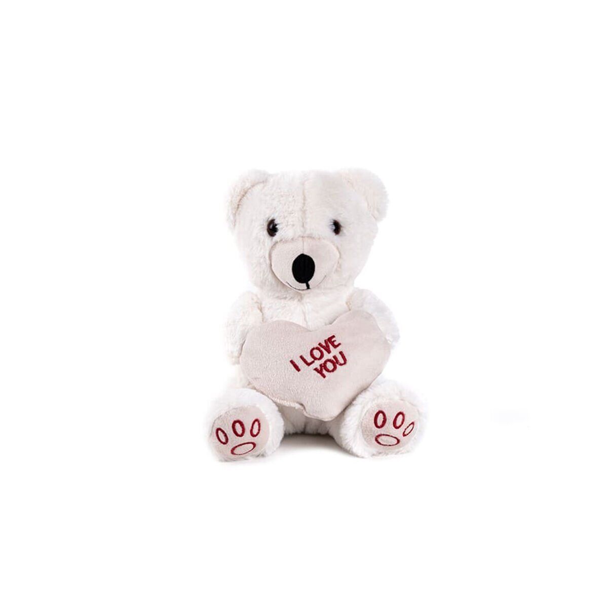 5520 50 CM BEYAZ KALPLİ AYICIK