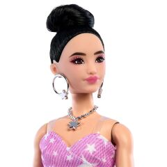 JJN71 Barbie DELUXE STYLE - Yıldız Desenli Elbise