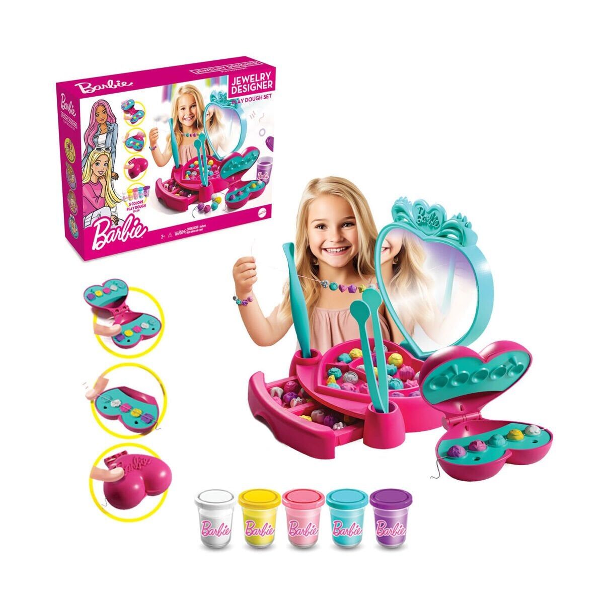 03926 BARBİE TAKI TASARLA HAMUR SET