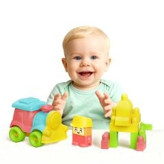04122 YUMUŞAK BLOKİ BLOKLAR TREN SET 24 PARÇA