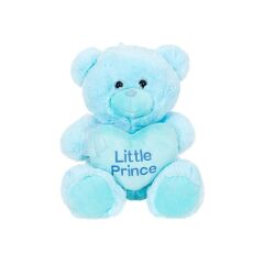 4763 Peluş Ayı Prens ve Prenses Kalpli Ayı 45 cm
