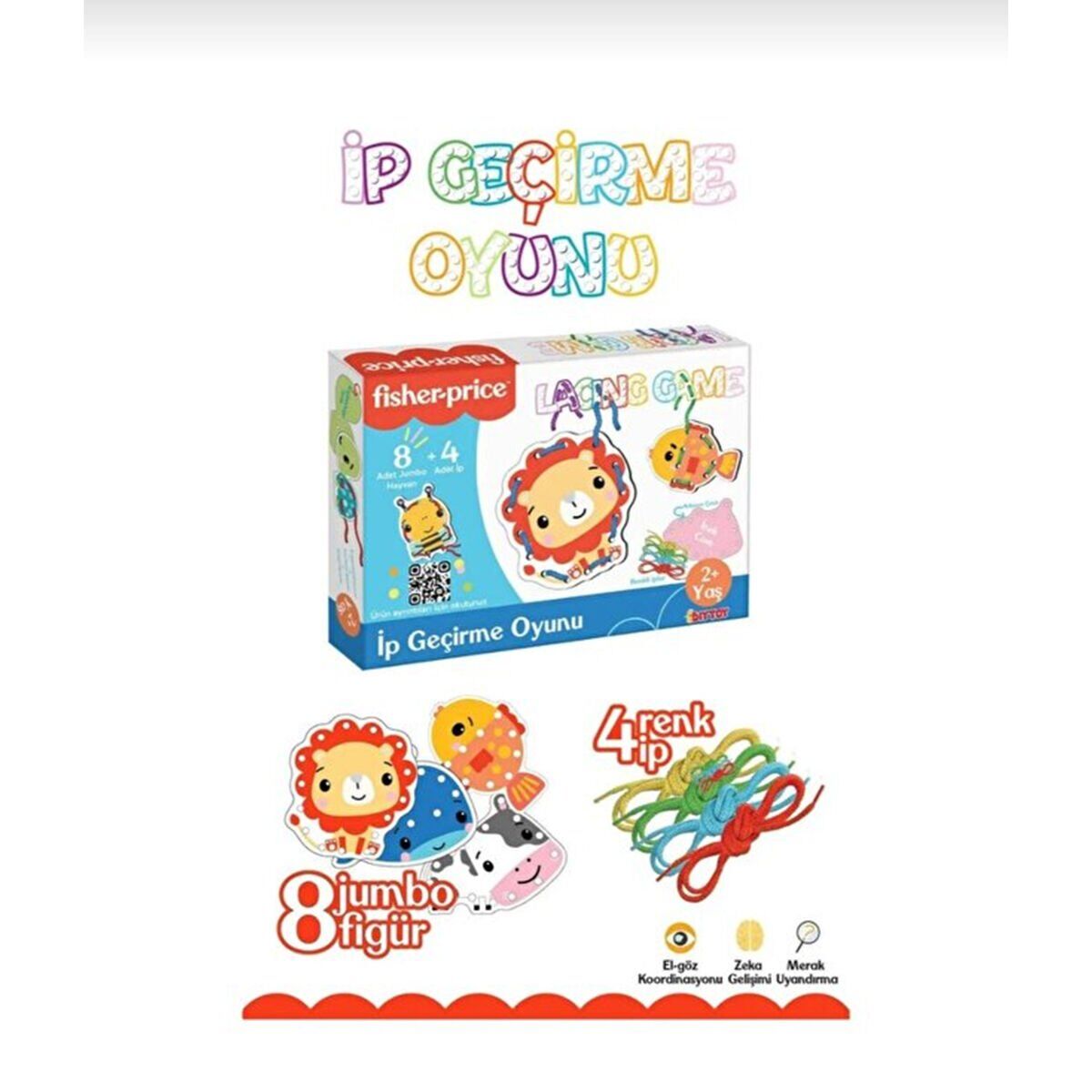 FP2748 FISHER PRICE İP GEÇİRME OYUNUC LACING GAME