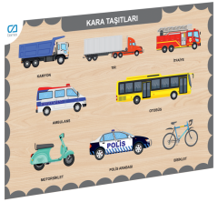 675 CAAHS-3200 CA GAMES AHŞAP KARA TAŞITLARI BUL-TAK