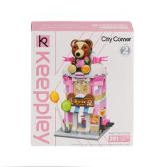 KP0109 Keeppley Teddy Theme Store Blok Seti -Vagon life