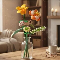 LZ1658 LOZ Eternal Flowers Serisi - ''Güneşli ve Enerjik Turuncu'' 456 Parça Yapım Seti