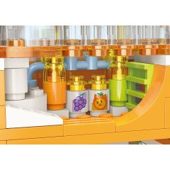 KP28017 Keeppley Lovely Street - BSH Kitten Juice Bar 315 Parça Yapım Seti