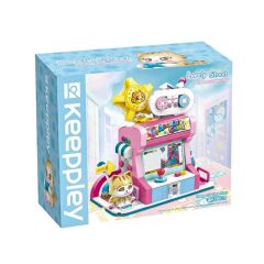 KP28019 Keeppley Orange Cat Game Room Blok Seti -Vagon life