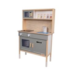 T1030 AHŞAP SU AKAN MUSLUKLU VE LEDLİ ÇOCUK MUTFAĞI YEŞİL