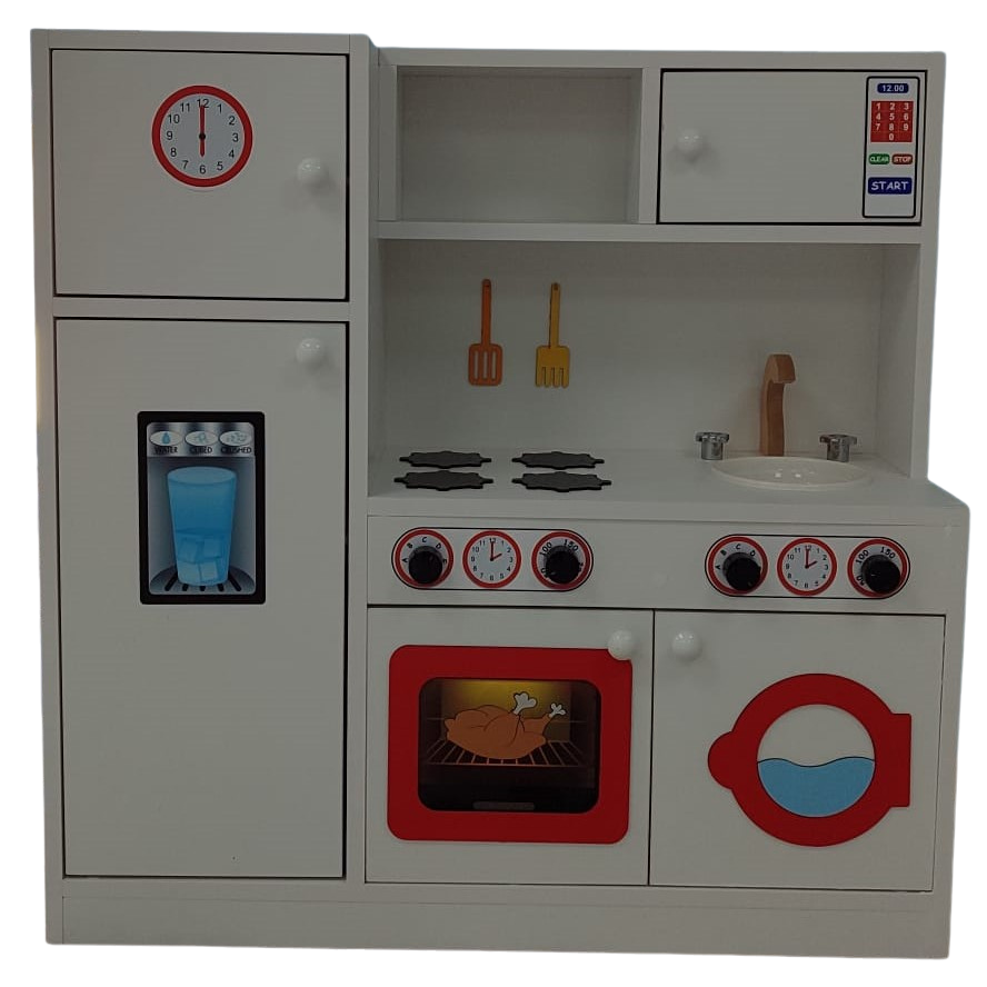 Buzdolaplı Ahşap Mutfak